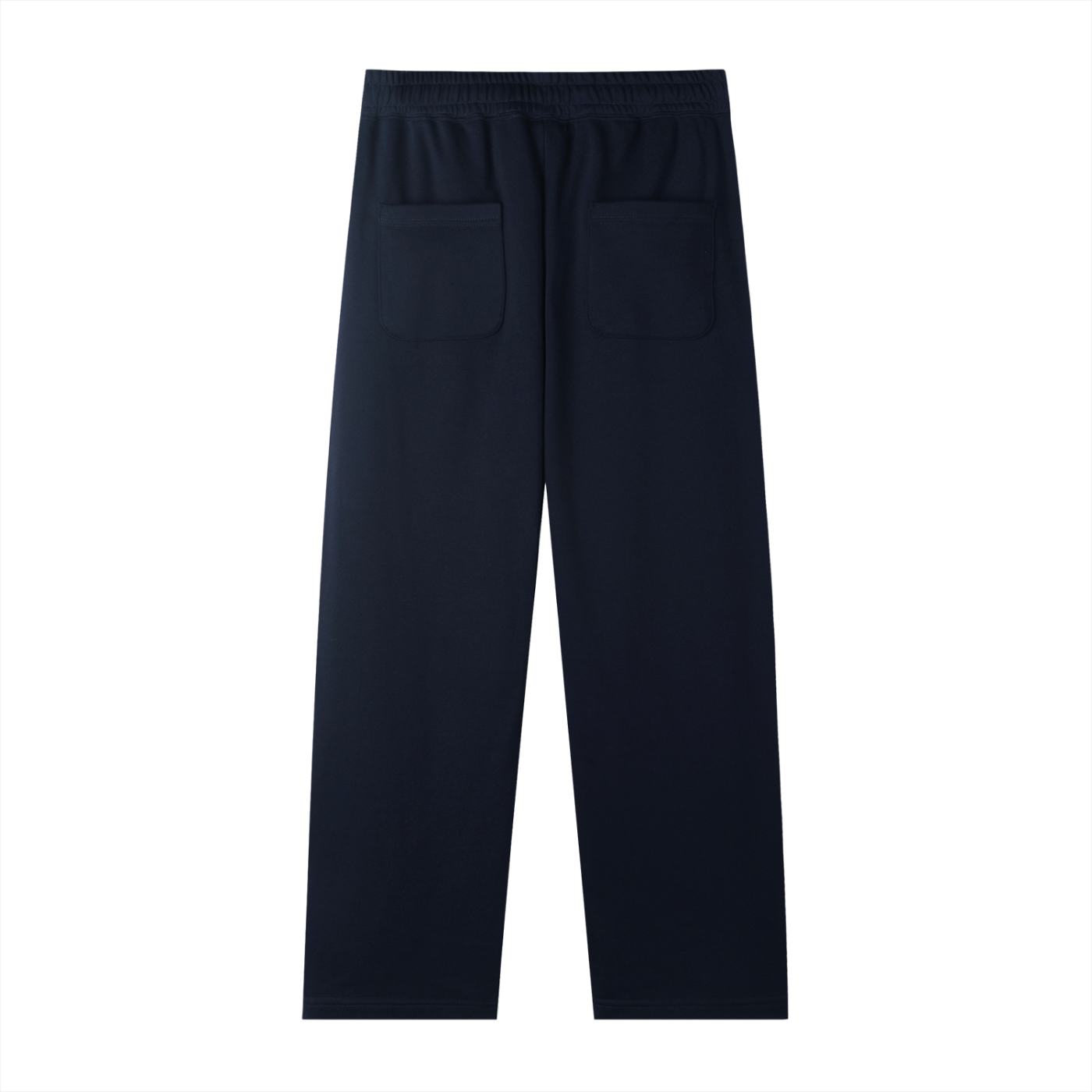Plain Straight-Leg Sweatpants - angled view
