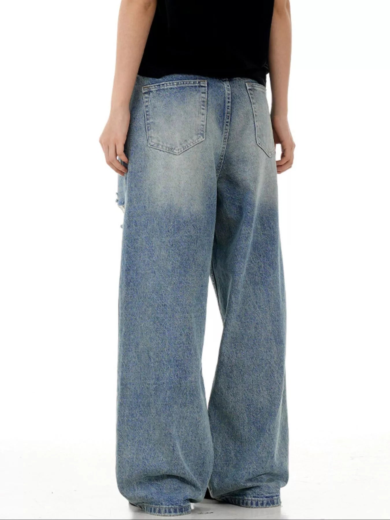 148 nan – Men's wide leg jeans streetwear fit