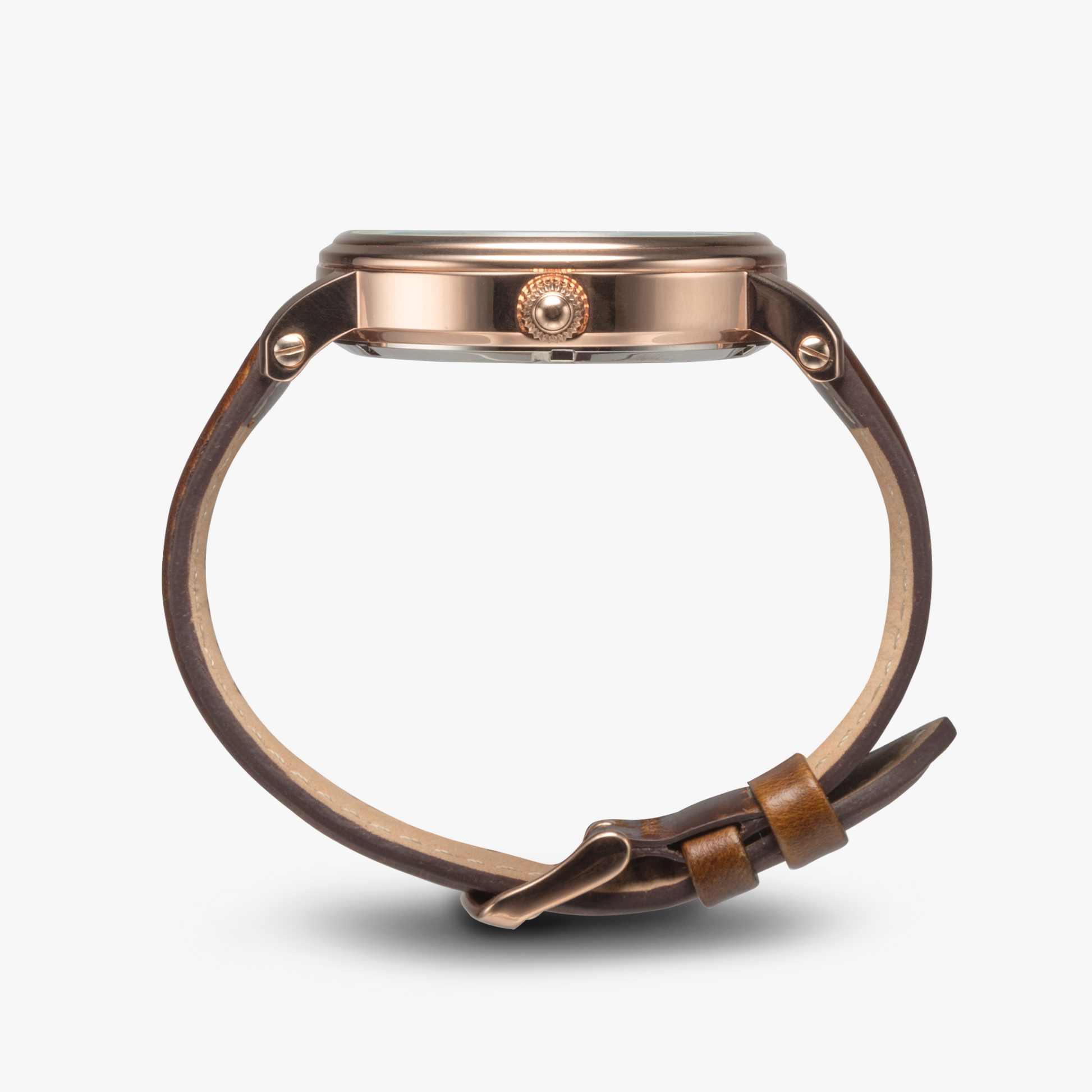 Jaycoh™ Oil Derrick Turbilon 158. 46mm Unisex Automatic Watch (Rose Gold) | Print-on-Demand Custom Watch - product photo | print on demand watch print custom watch