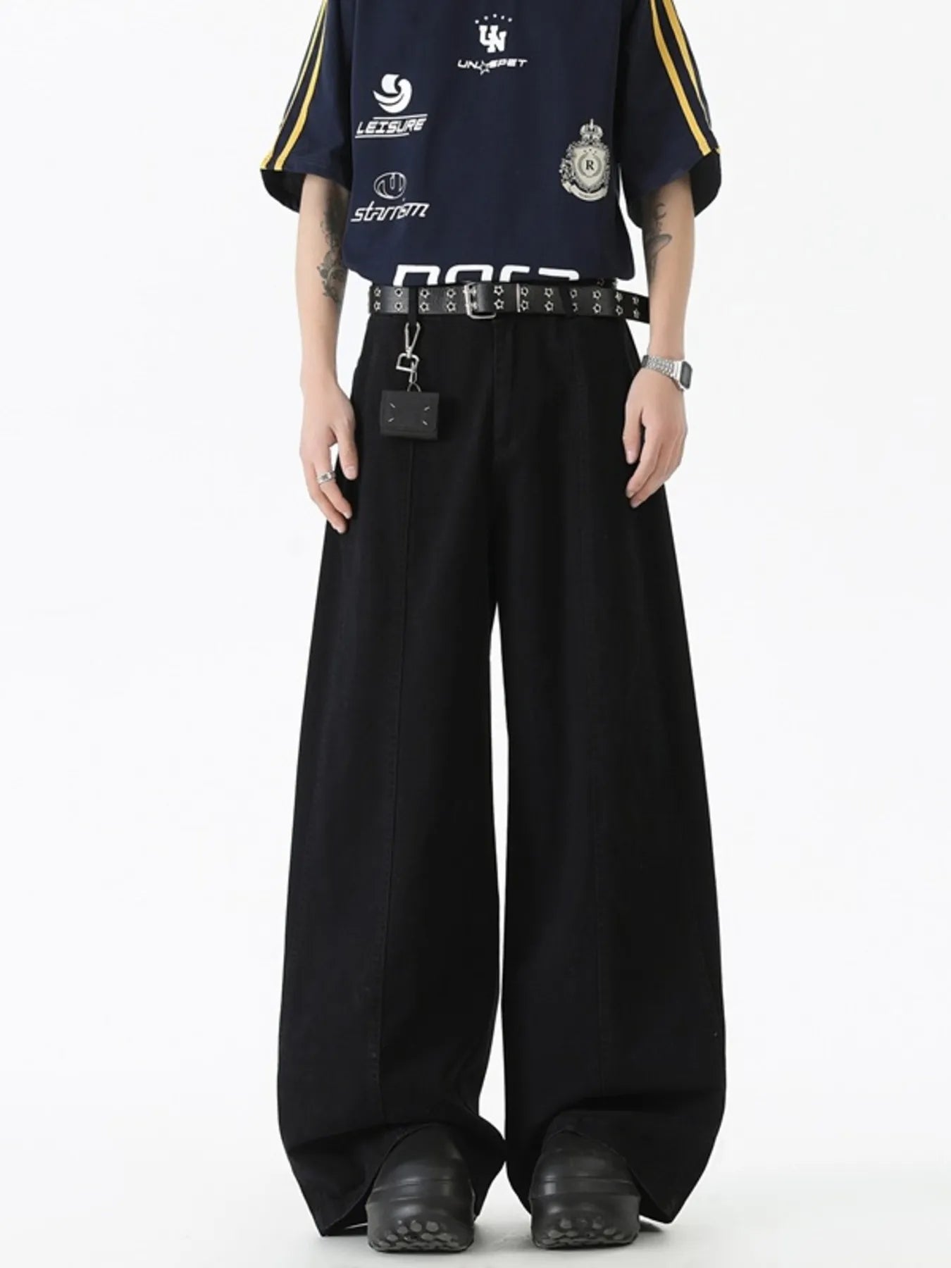 668 Men's Wide Leg Jeans – Men's wide leg jeans streetwear fit