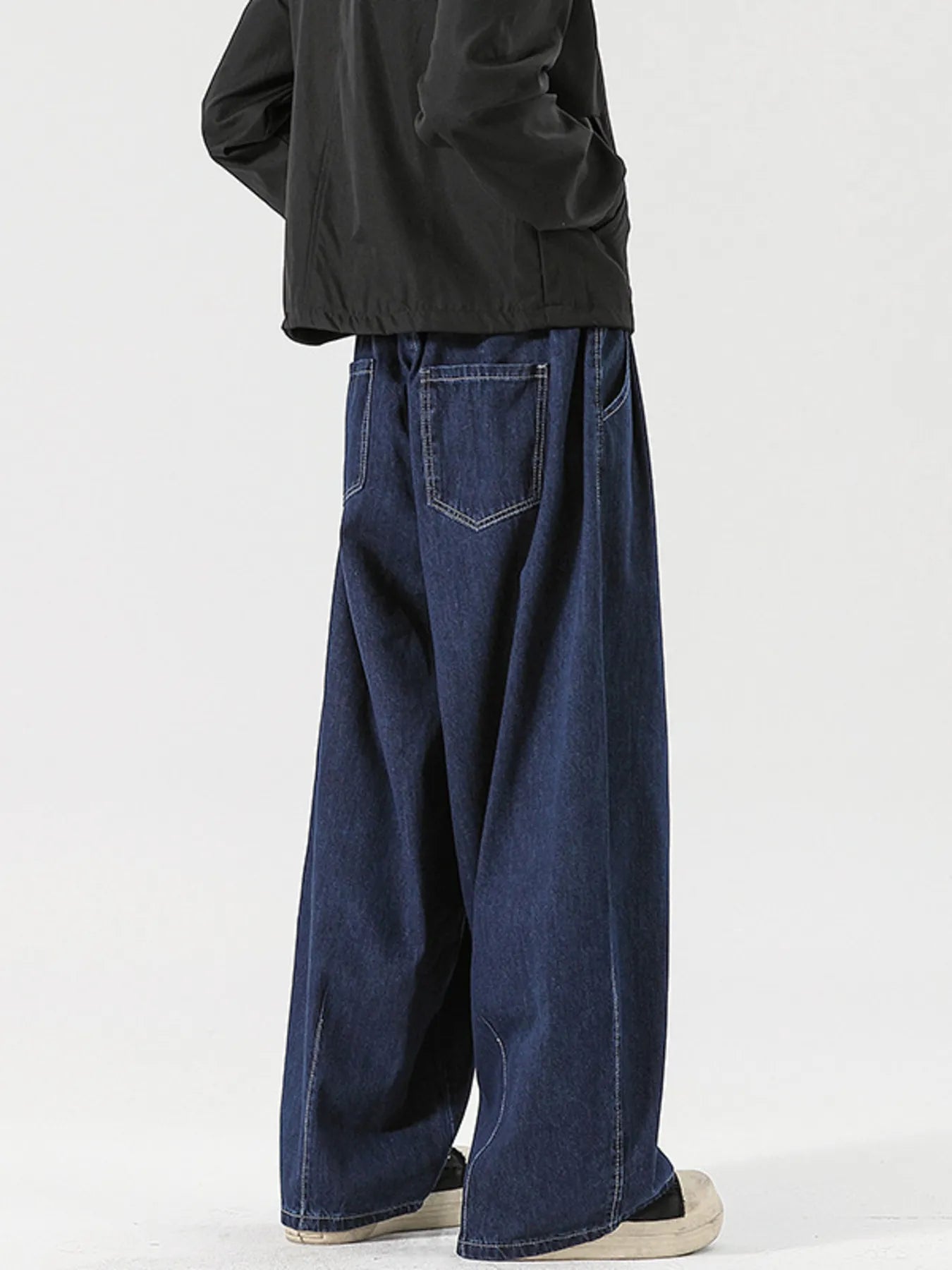293 nan – Men's wide leg jeans streetwear fit