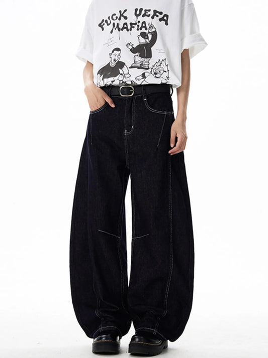 183 Men's Wide Leg Jeans – Men's wide leg jeans streetwear fit