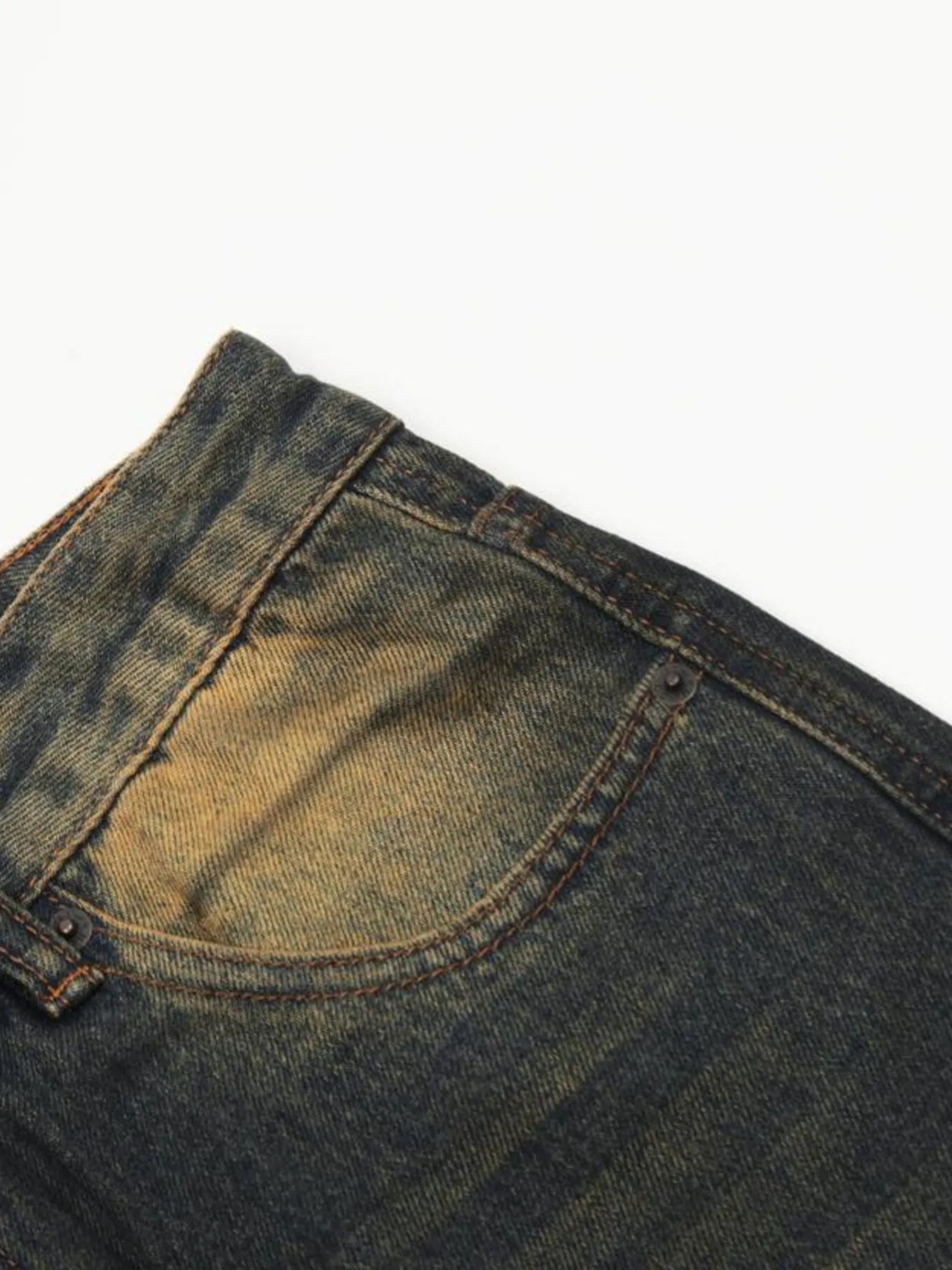 1285 Men's Washed Flare Jeans – men's flare jeans (Y2K) (detail view 5)