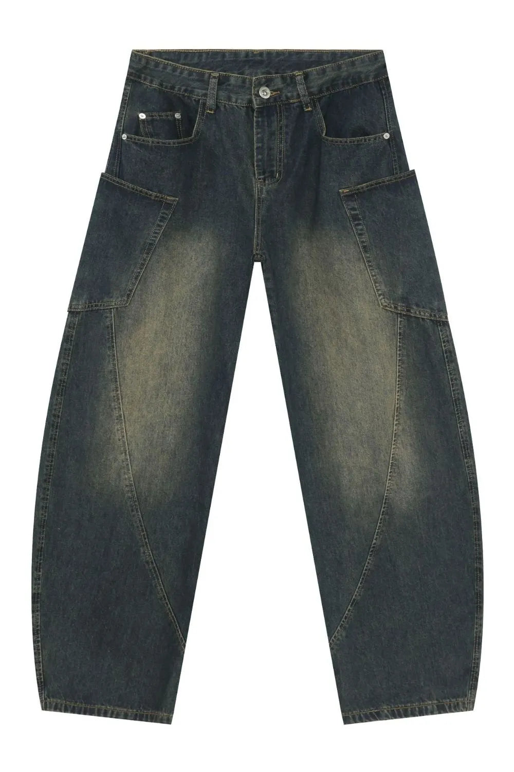 639 nan – Men's wide leg jeans streetwear fit