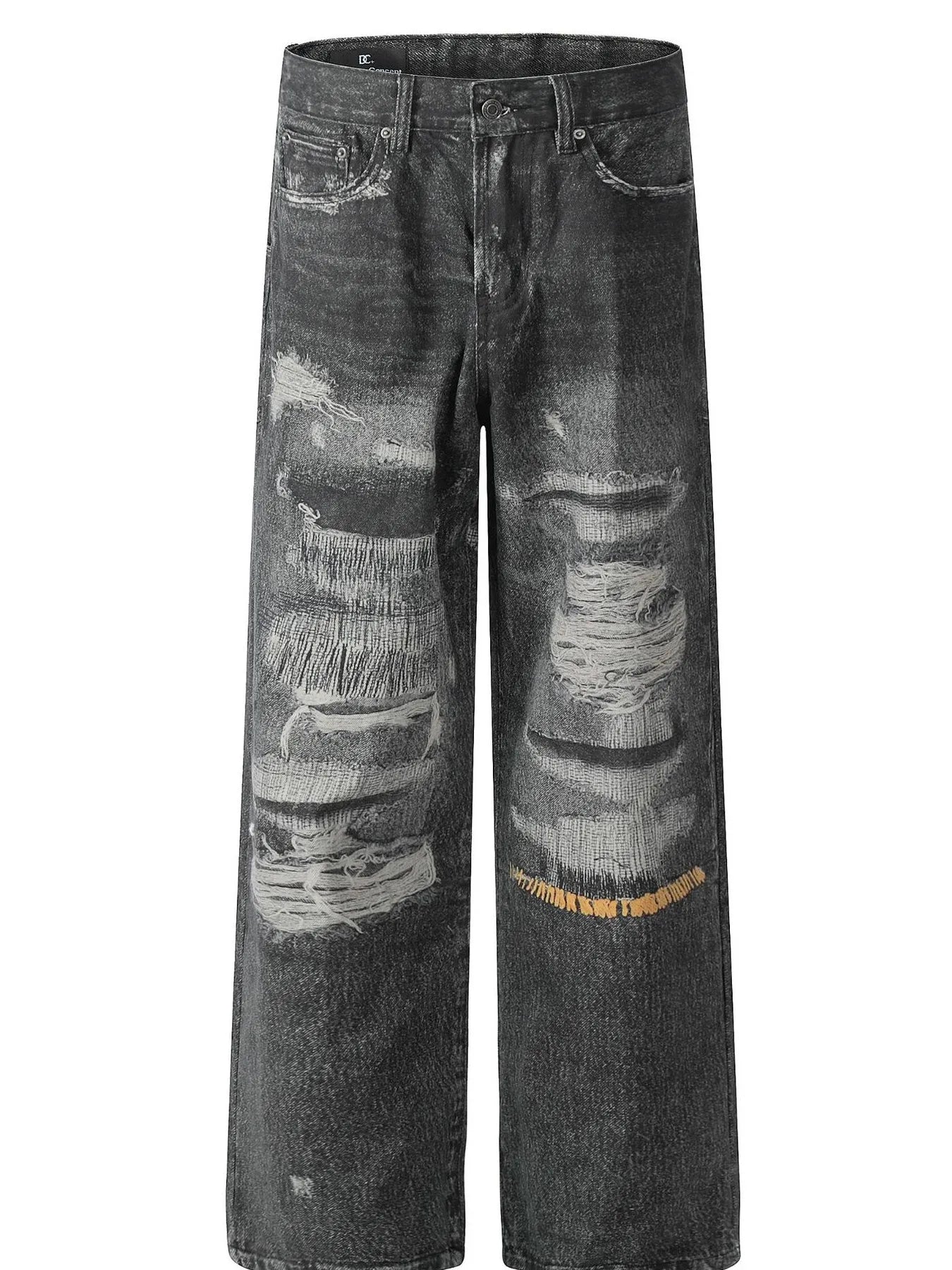 118 Men's Wide Leg Jeans – Men's wide leg jeans streetwear fit