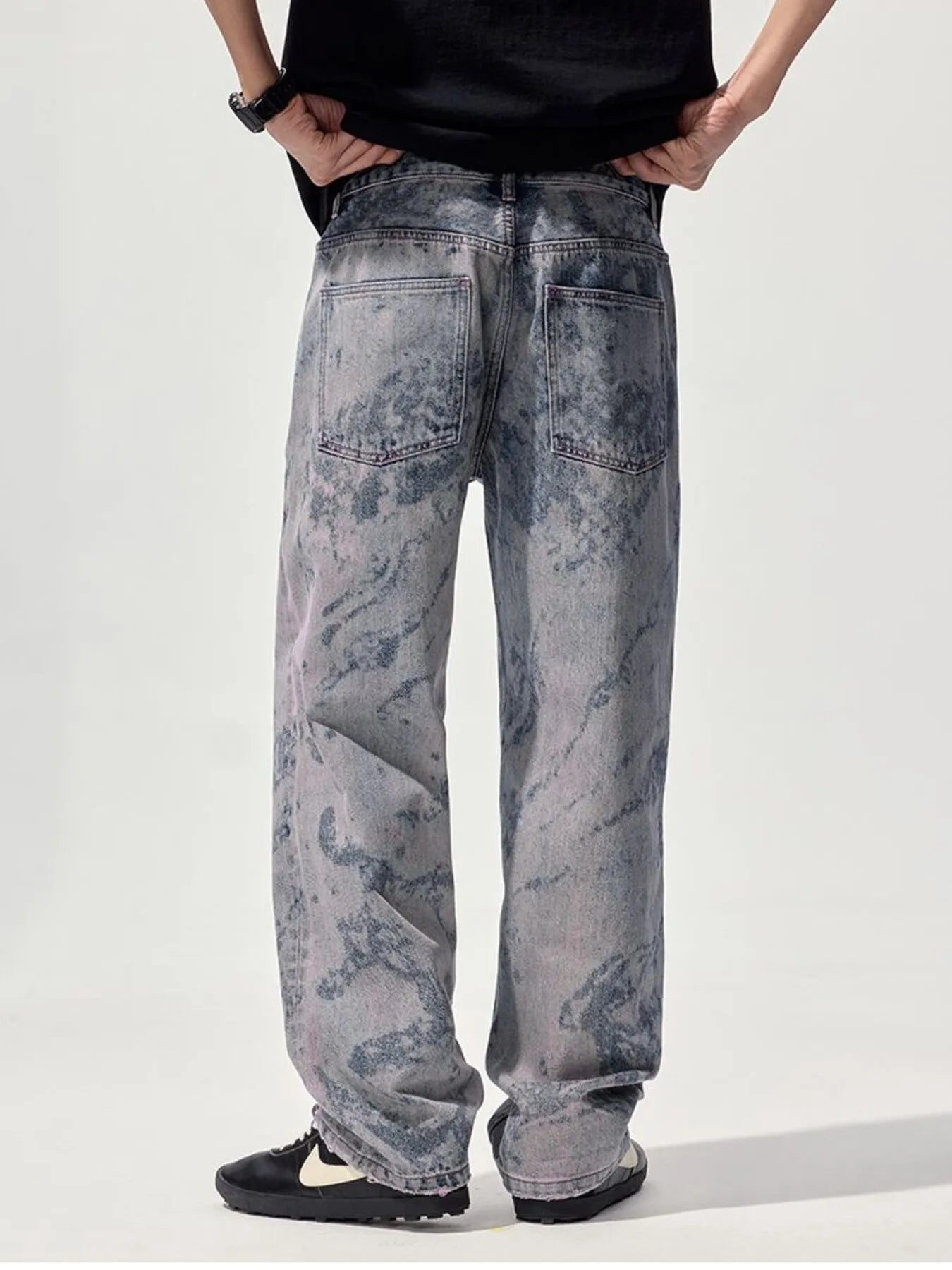 880 nan – Men's wide leg jeans streetwear fit