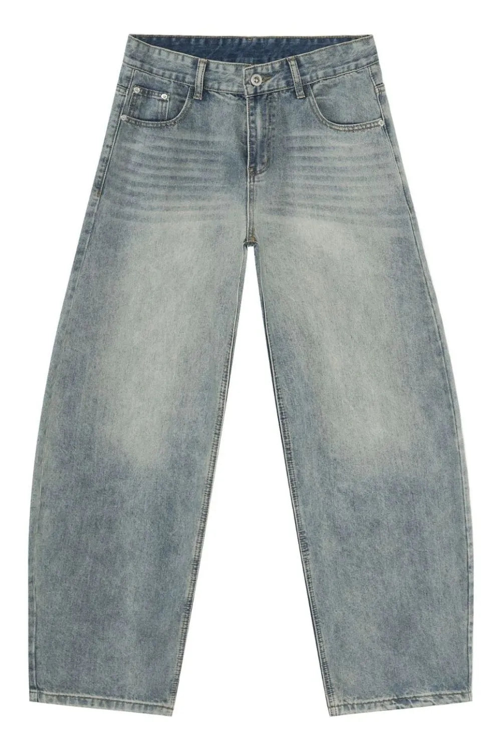 166 nan – Men's wide leg jeans streetwear fit