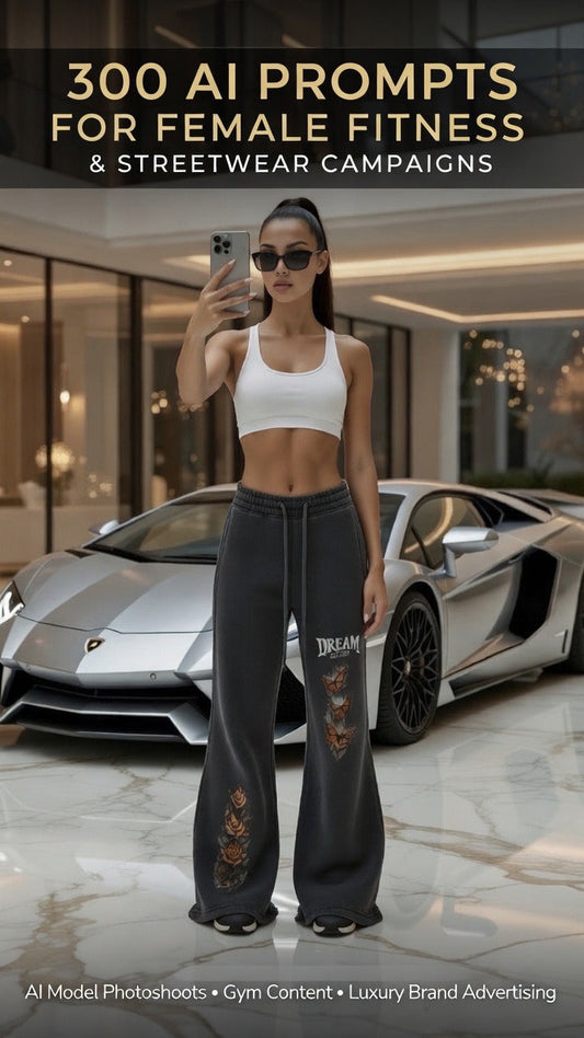 300 AI Prompts for Male Streetwear, Gym Campaigns & Fashion Photoshoots (Grok + ChatGPT Prompt Pack)