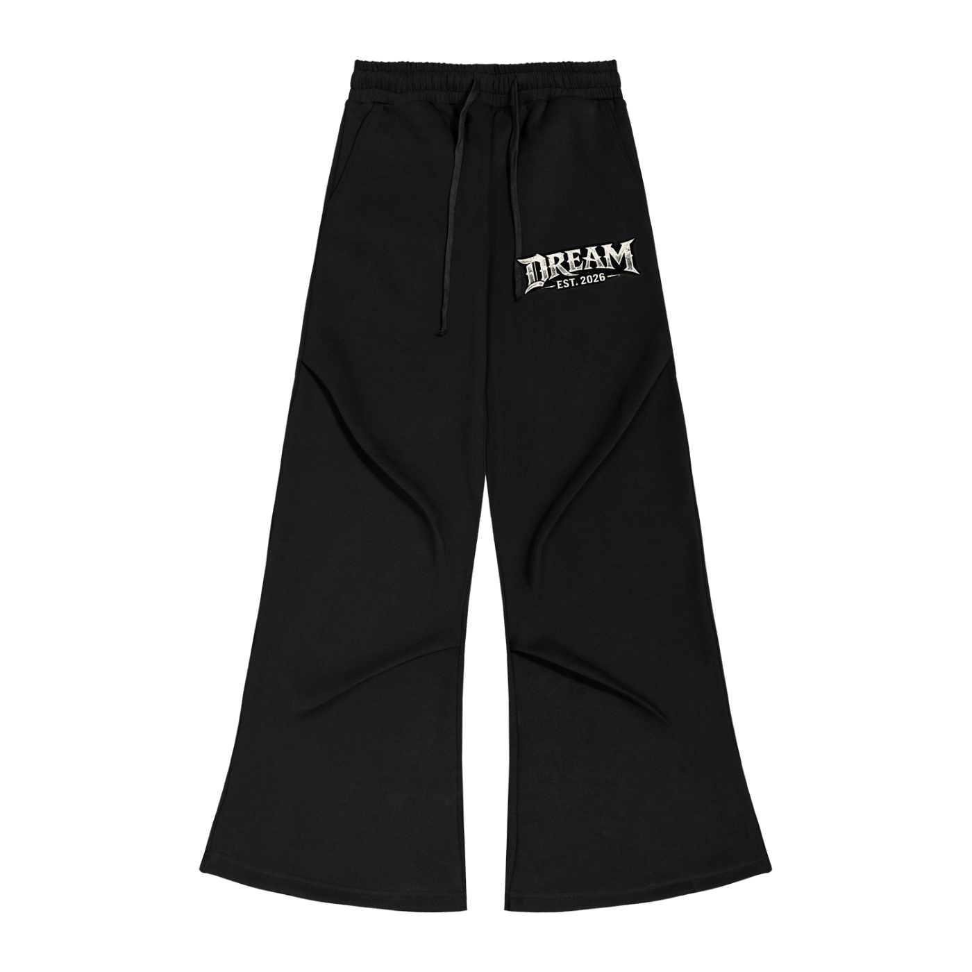 Women Dream Wide Leg Drawstring Sweatpants – Front View