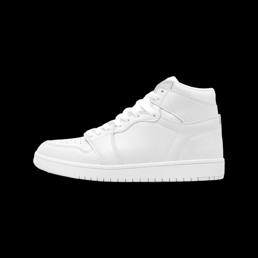 Retro Air UNO High Top Sneakers - DETOX White on White