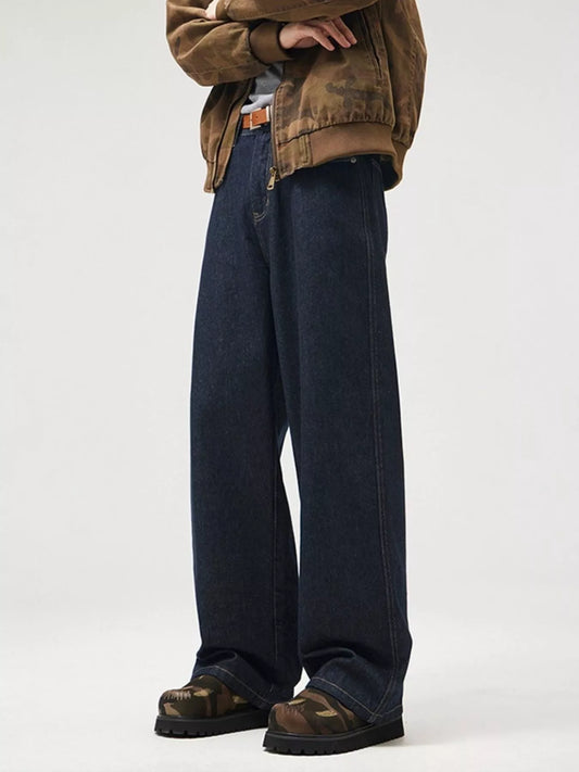 053 Men's Wide Leg Jeans – Men's wide leg jeans streetwear fit