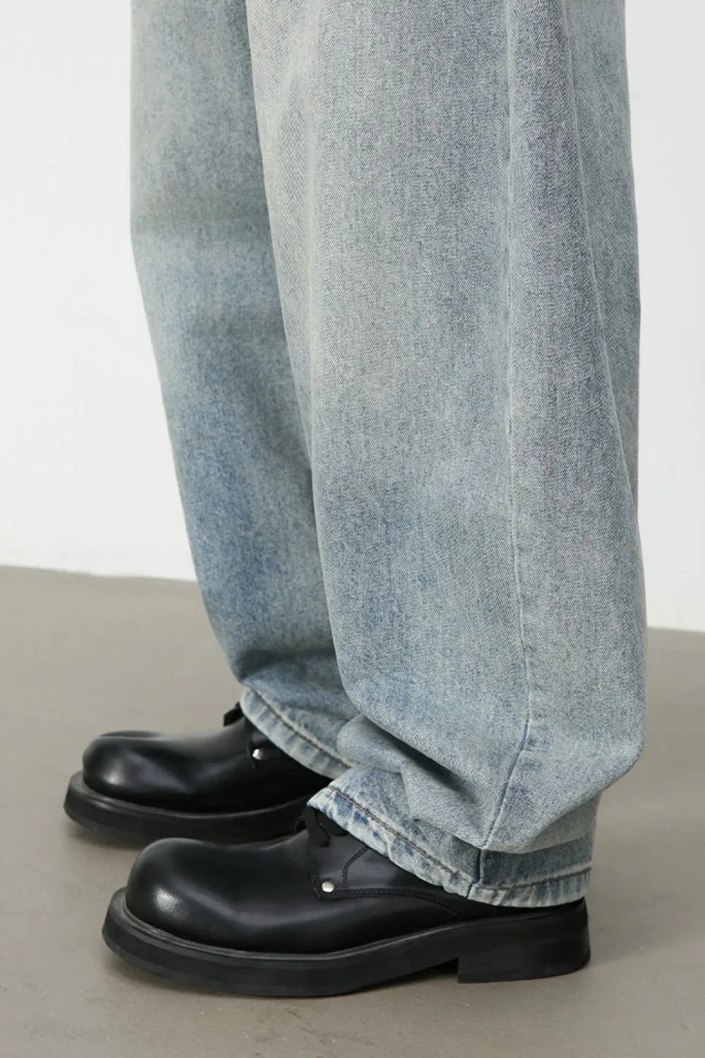 163 nan – Men's wide leg jeans streetwear fit