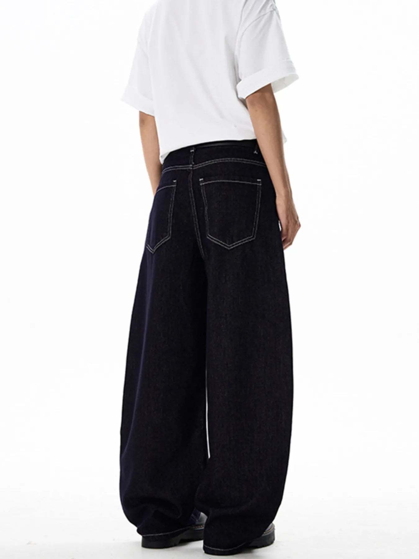 185 nan – Men's wide leg jeans streetwear fit
