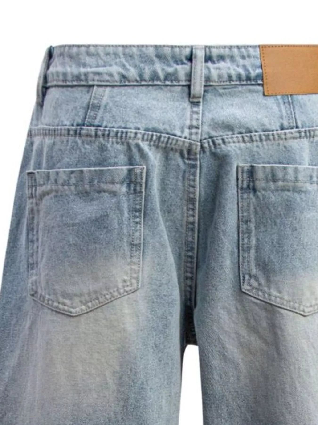 613 nan – Men's wide leg jeans streetwear fit