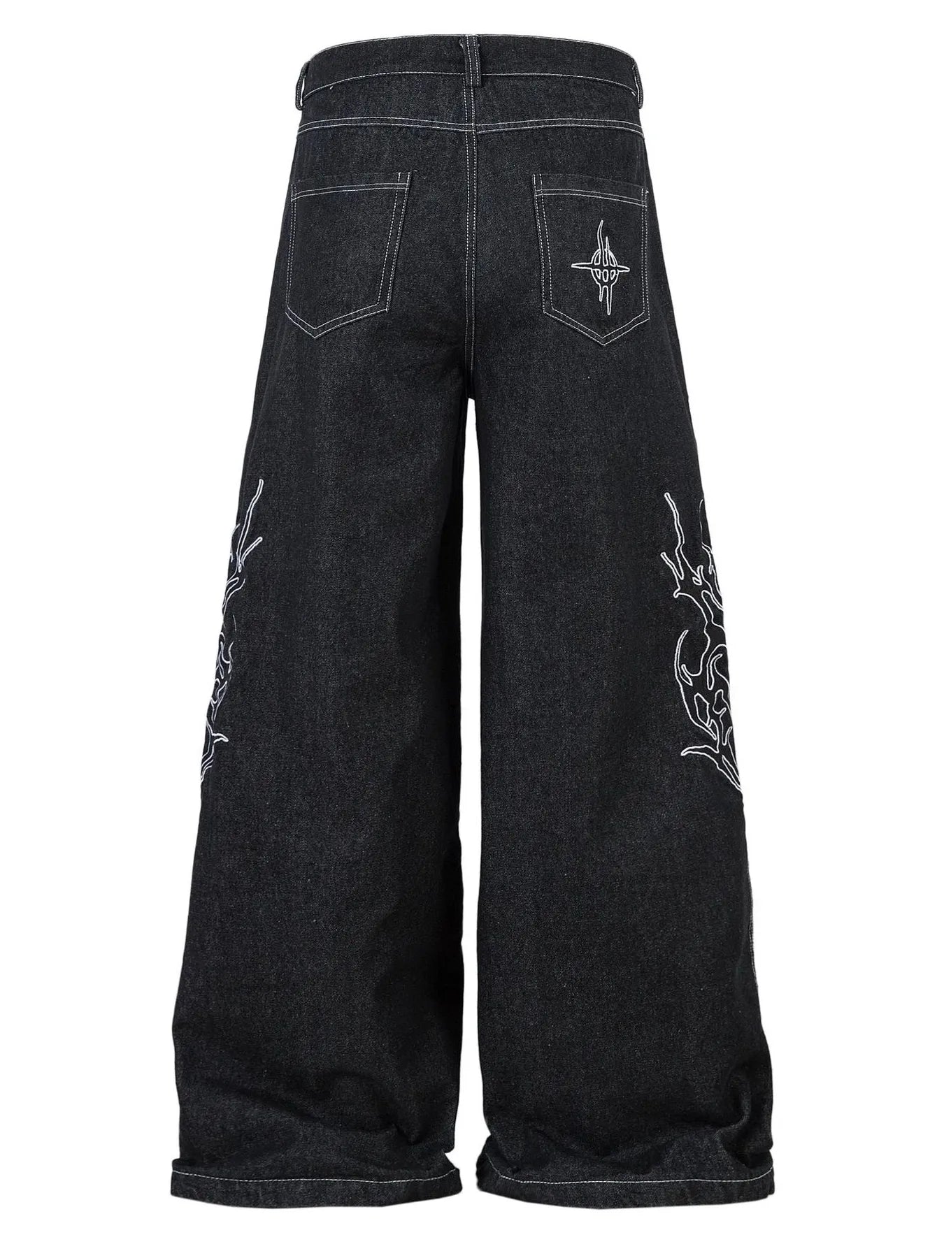 204 nan – Men's wide leg jeans streetwear fit