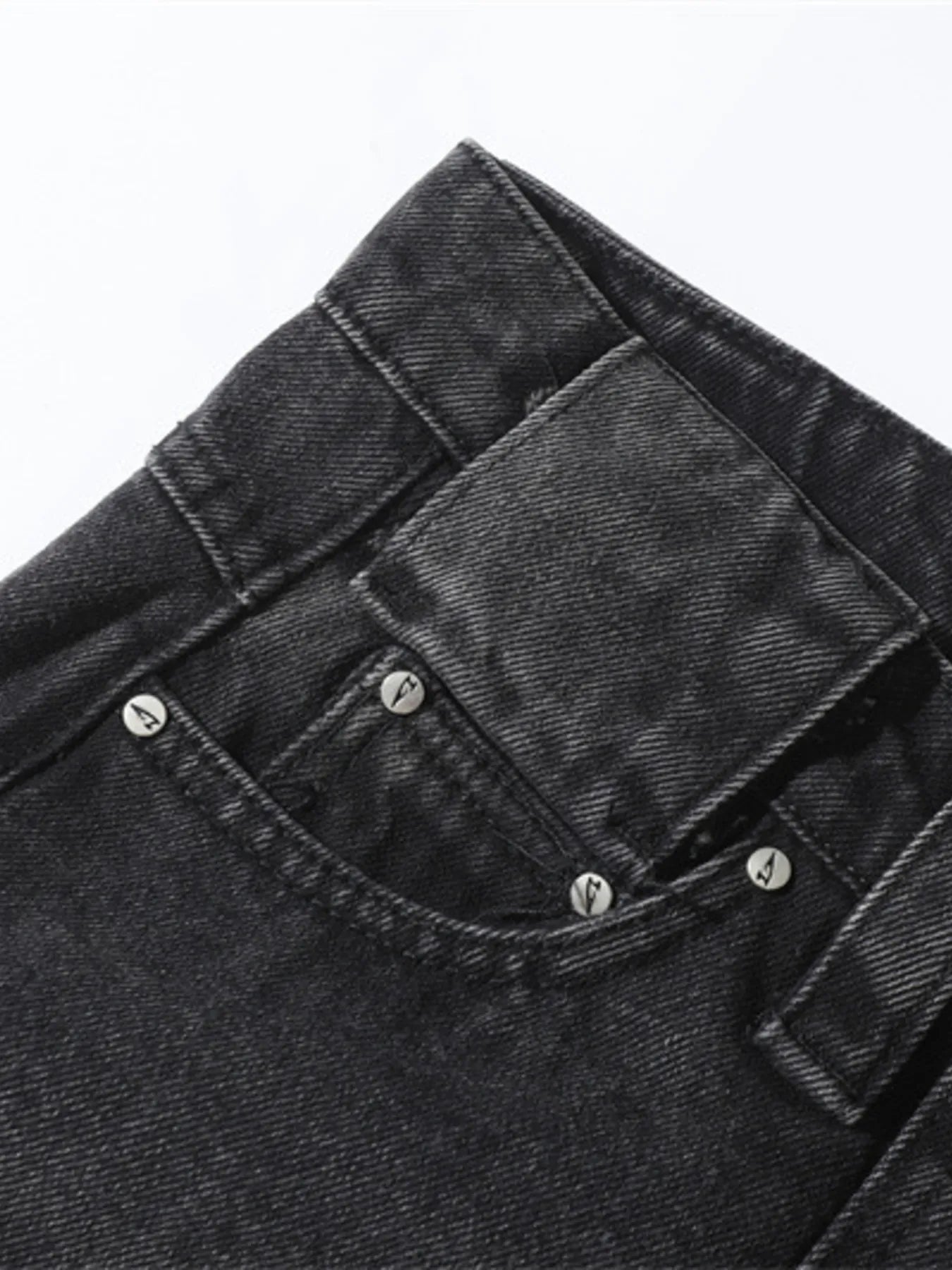 1287 Men's Wash Wide Leg Flare Jeans – men's flare jeans (Y2K) (detail view 5)