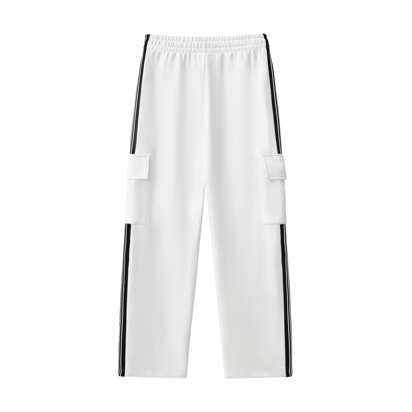 Side Stripe Straight-Leg Pants - leg opening/cuff detail
