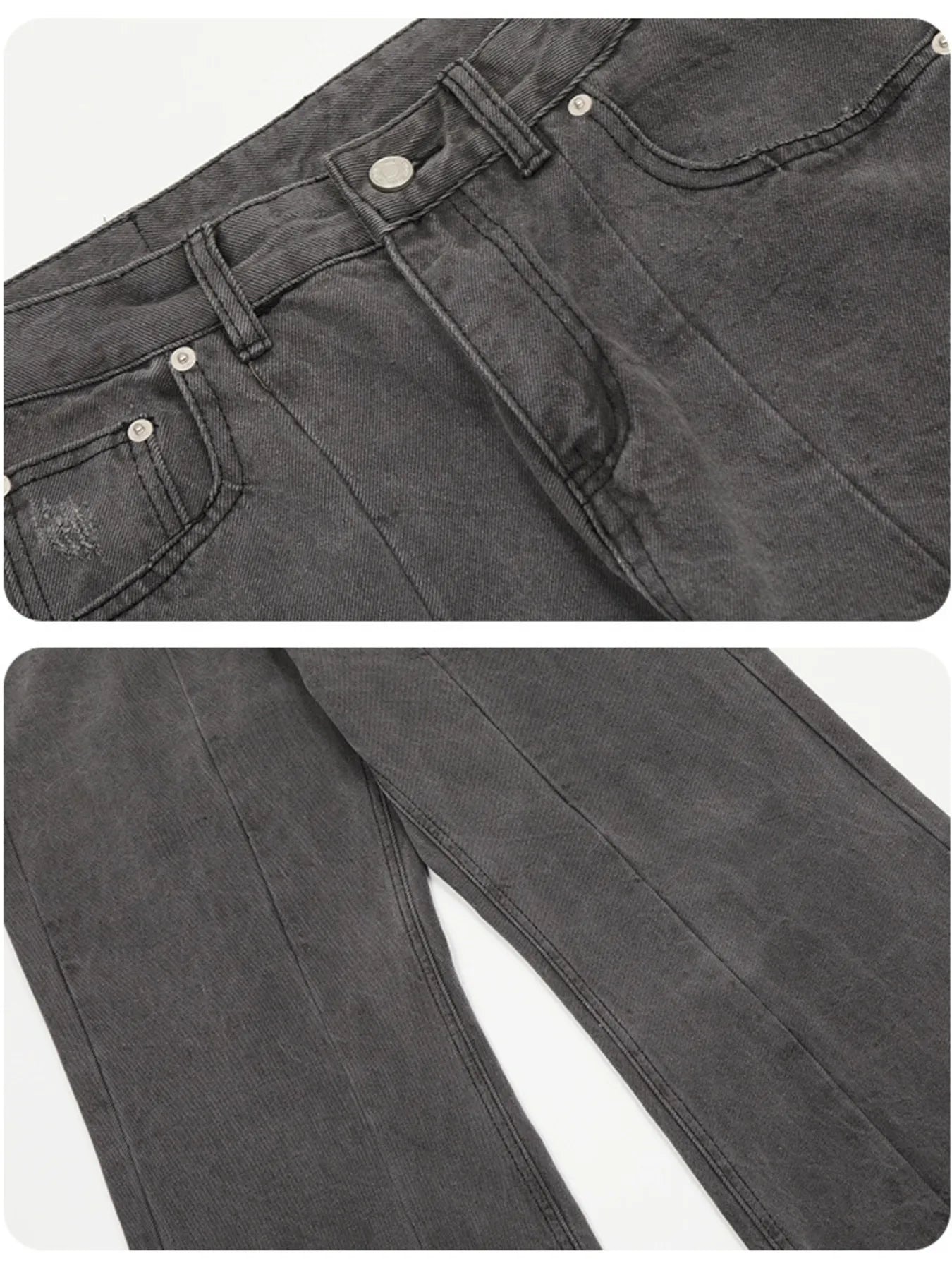 1277 Men's High-Waisted Flare Jeans – men's flare jeans (Y2K) (detail view 6)