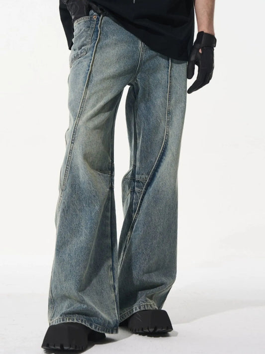 725 Men's Vintage Wide Leg Jeans – Men's wide leg jeans streetwear fit