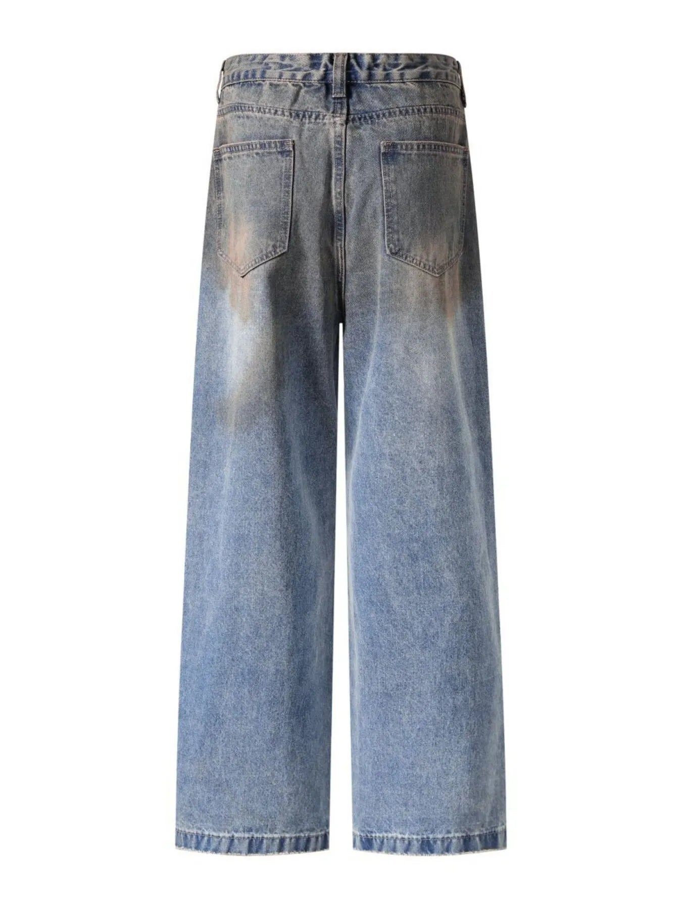 262 nan – Men's wide leg jeans streetwear fit