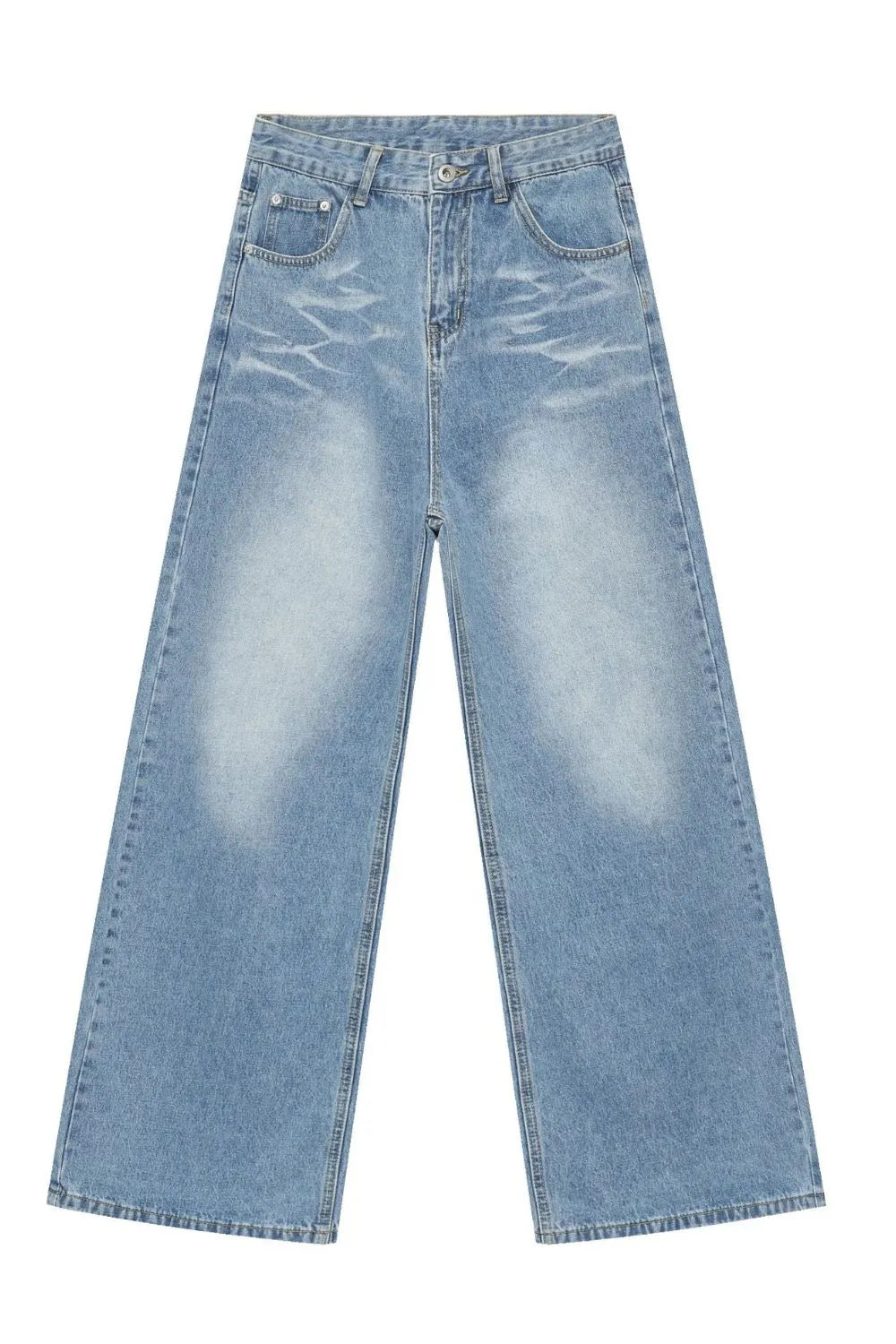 1057 nan – Men's wide leg jeans streetwear fit