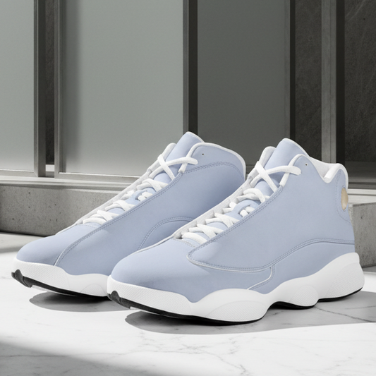 Retro Air Trece High Top Sneakers - Blue Grey Eye