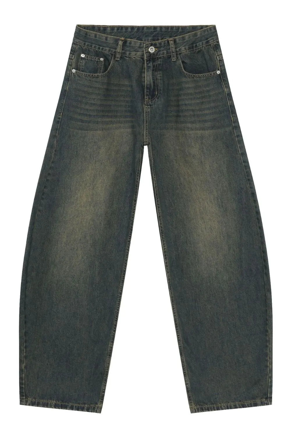 164 nan – Men's wide leg jeans streetwear fit