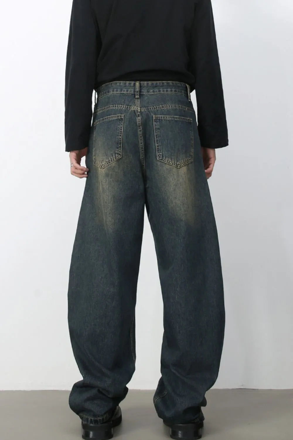 152 nan – Men's wide leg jeans streetwear fit