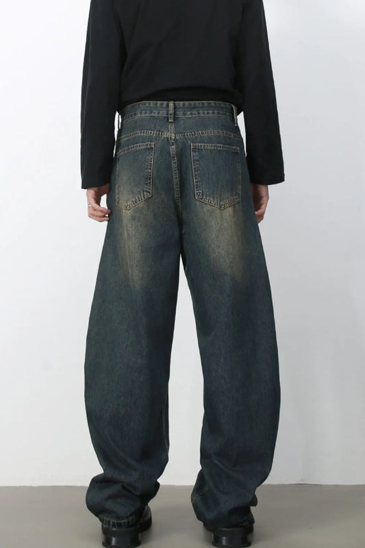 152 nan – Men's wide leg jeans streetwear fit