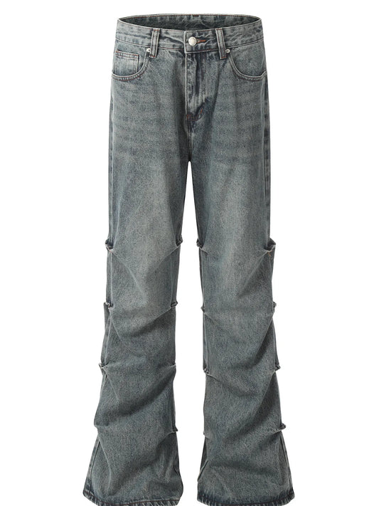 1303 Men's Vintage Washed Flare Jeans – men's flare jeans (Y2K) (main view)