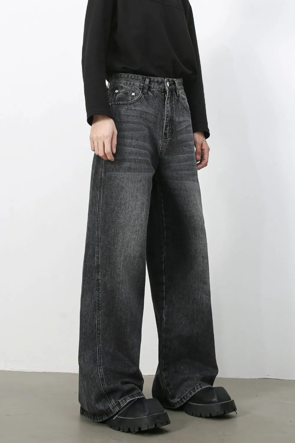 1149 nan – Men's wide leg jeans streetwear fit