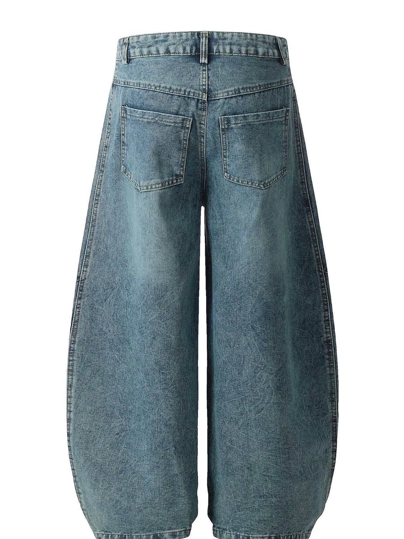 397 nan – Men's wide leg jeans streetwear fit
