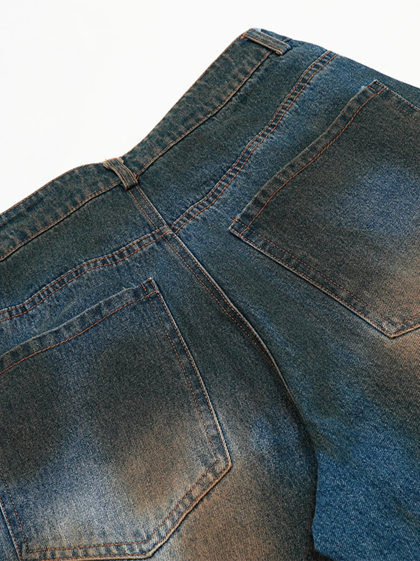 012 nan – Men's wide leg jeans streetwear fit