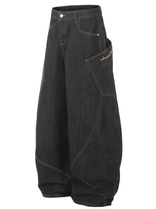 790 nan – Men's wide leg jeans streetwear fit