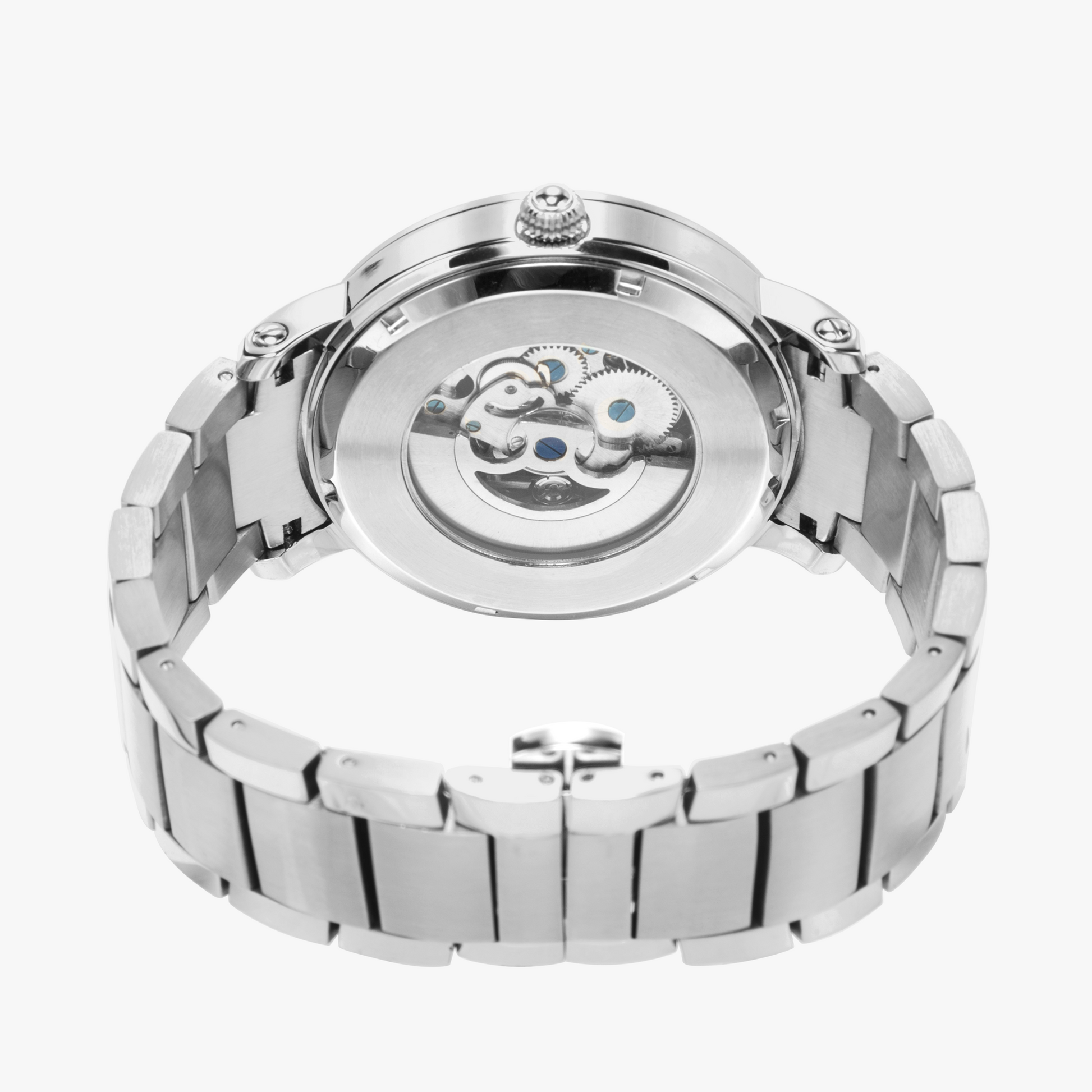 Jaycoh™ F1 Color Incrusted Diamonds 213. New Steel Strap Automatic Watch (With Indicators) | Print-on-Demand Custom Watch - product photo | print on demand watch print custom watch