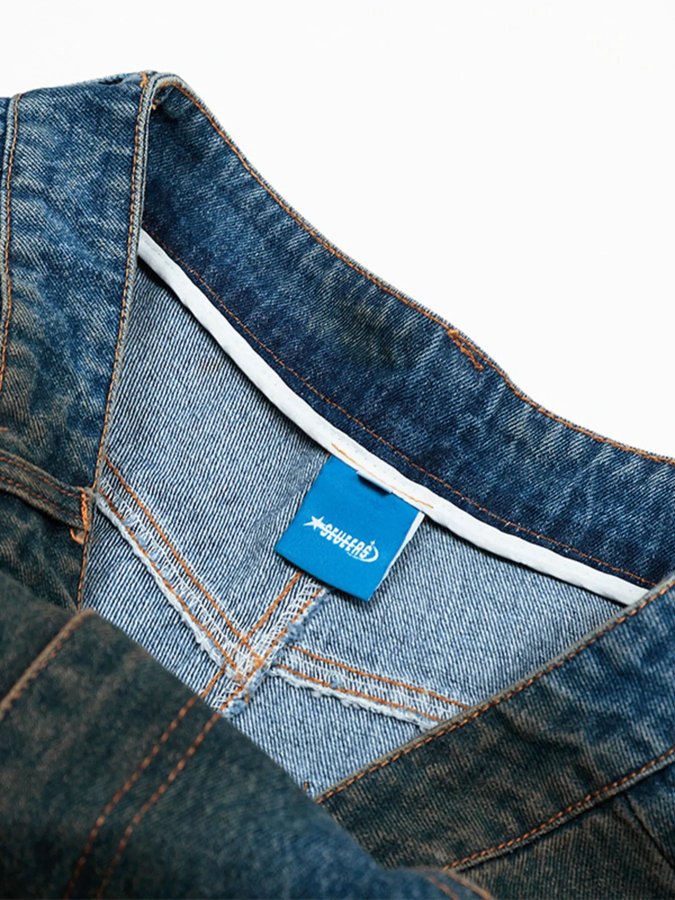 004 nan – Men's wide leg jeans streetwear fit