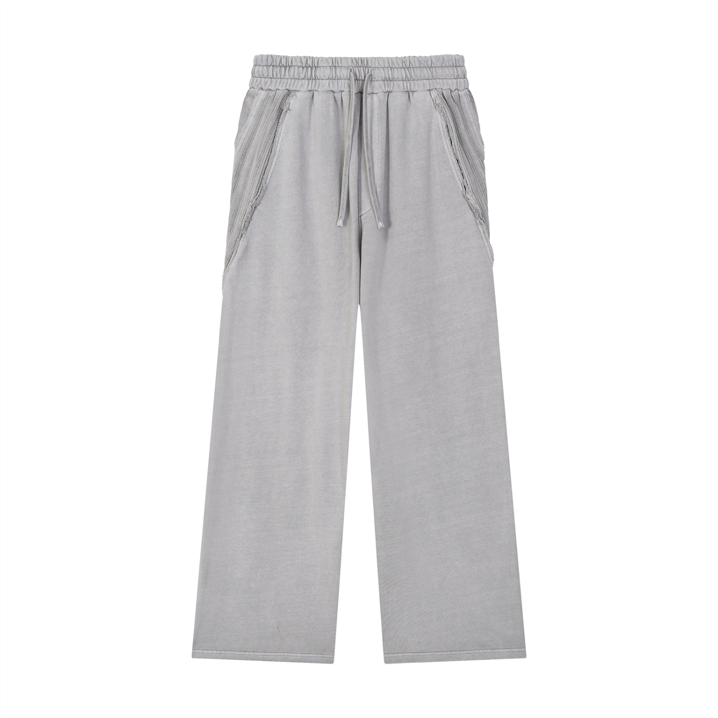 Snow Washed Tape Raw Edge Sweatpants - side view