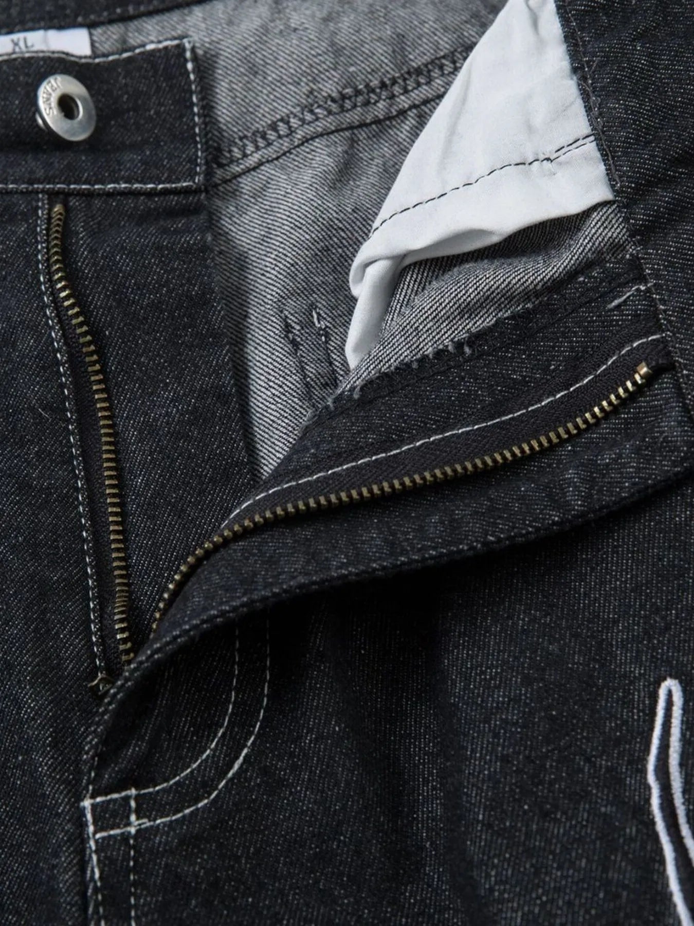214 nan – Men's wide leg jeans streetwear fit