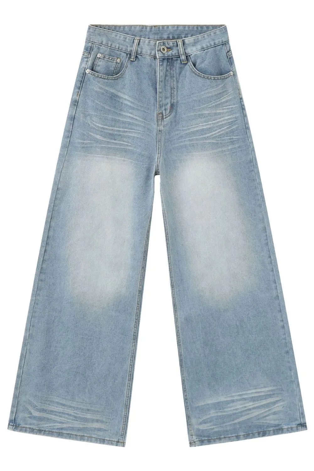 182 nan – Men's wide leg jeans streetwear fit