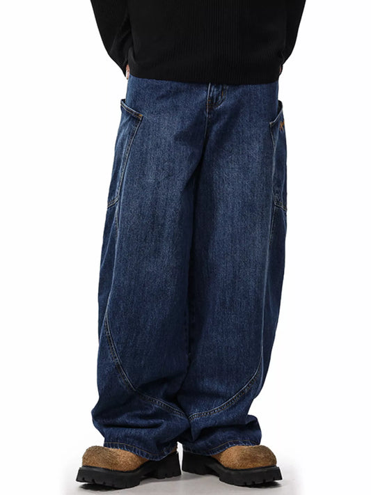 1222 Men's Wide Leg Jeans – Men's wide leg jeans streetwear fit