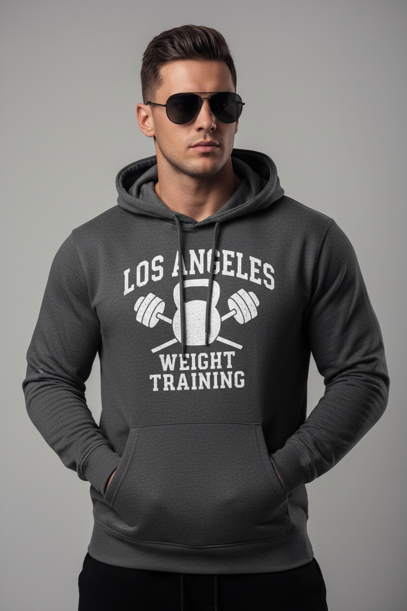 LA Weight Training Hoodie – Main Image