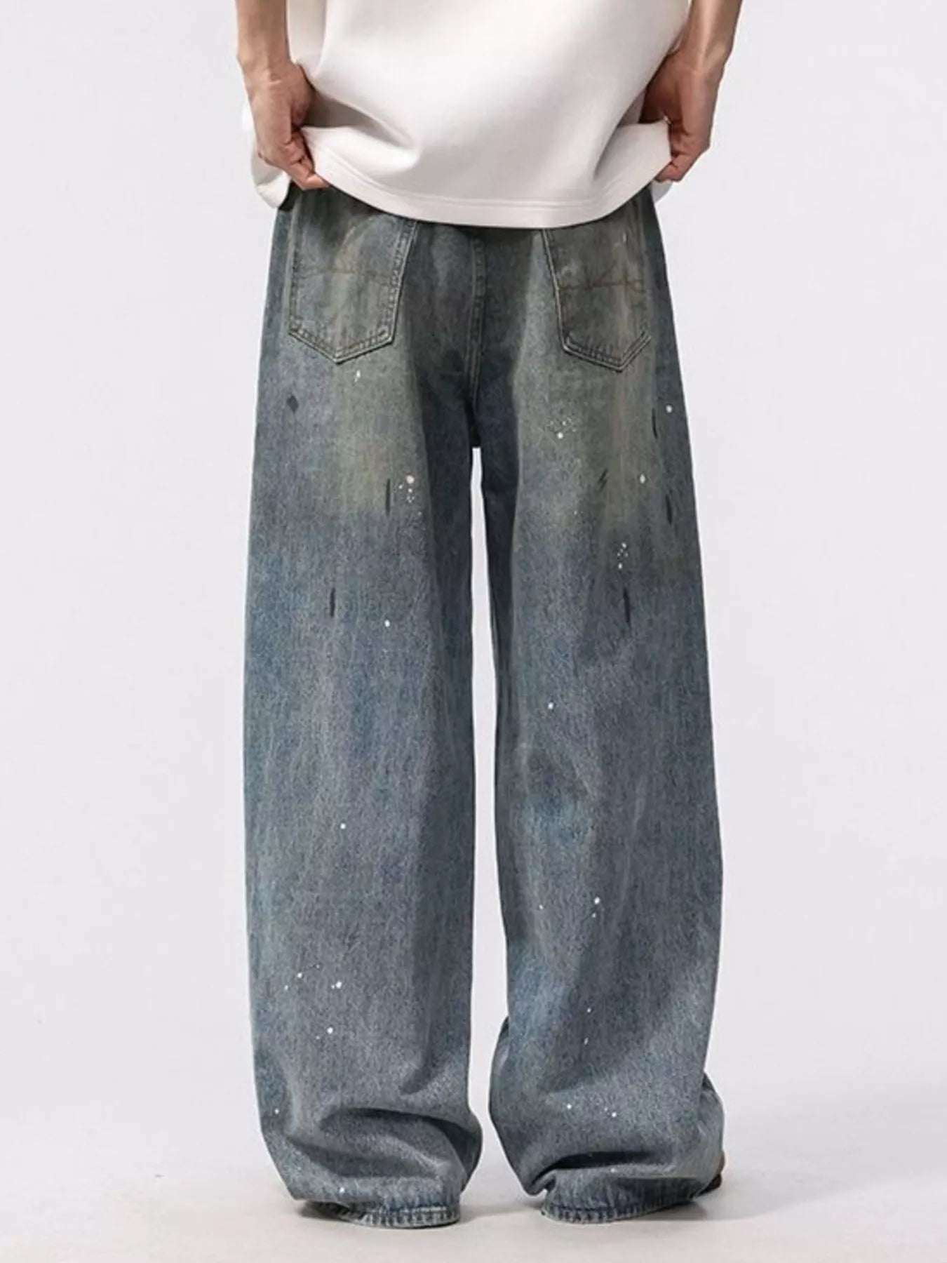 712 nan – Men's wide leg jeans streetwear fit