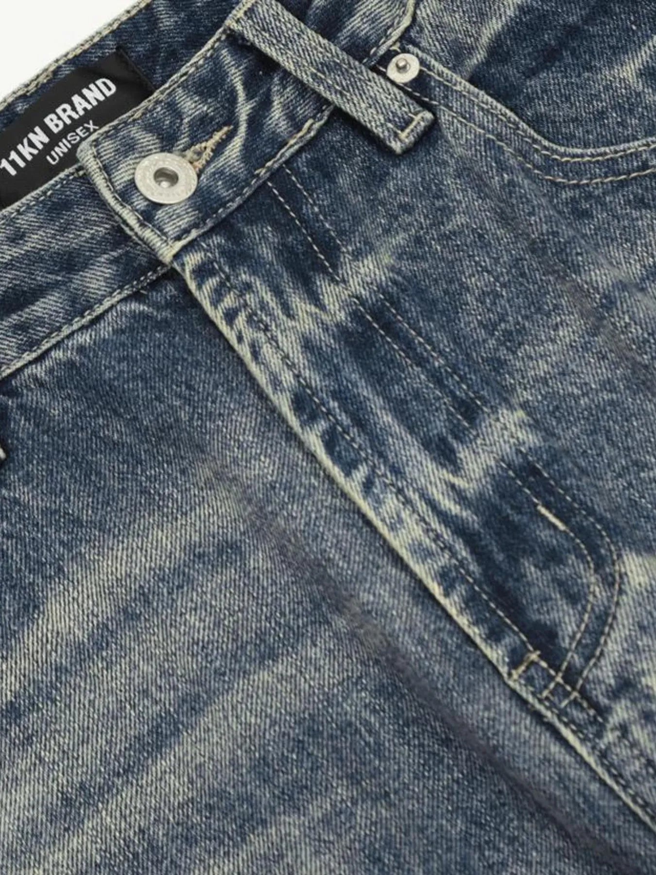 1282 Men's Distressed Flare Jeans – men's flare jeans (Y2K) (detail view 6)