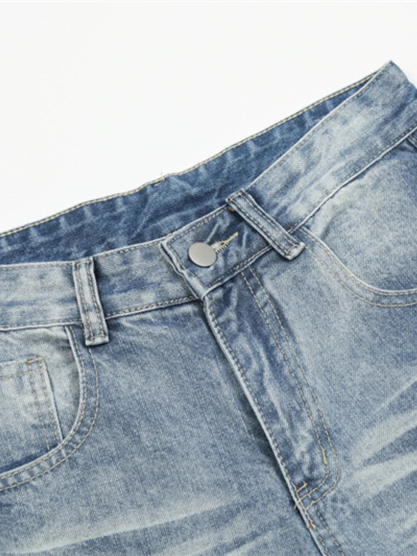 529 nan – Men's wide leg jeans streetwear fit