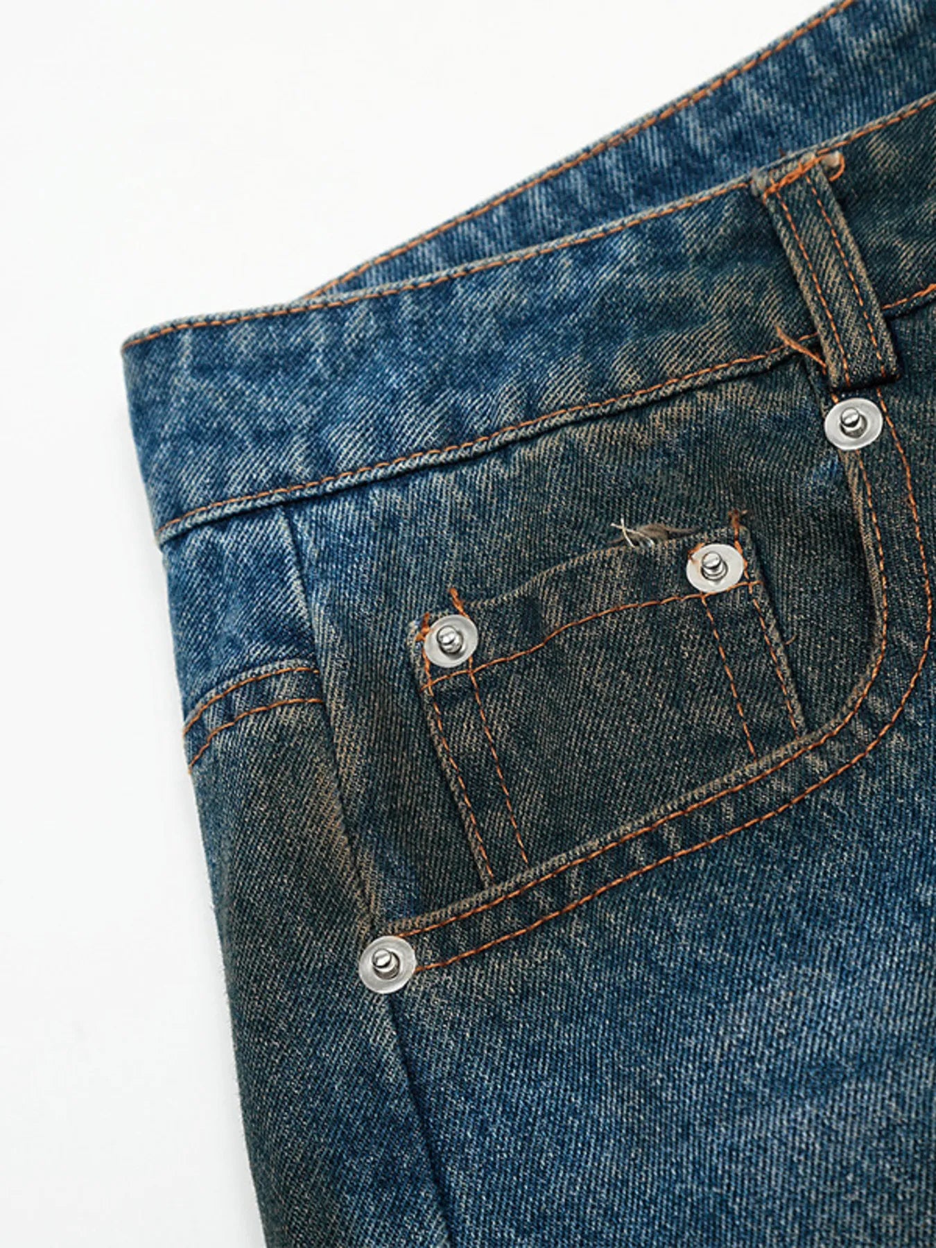006 nan – Men's wide leg jeans streetwear fit