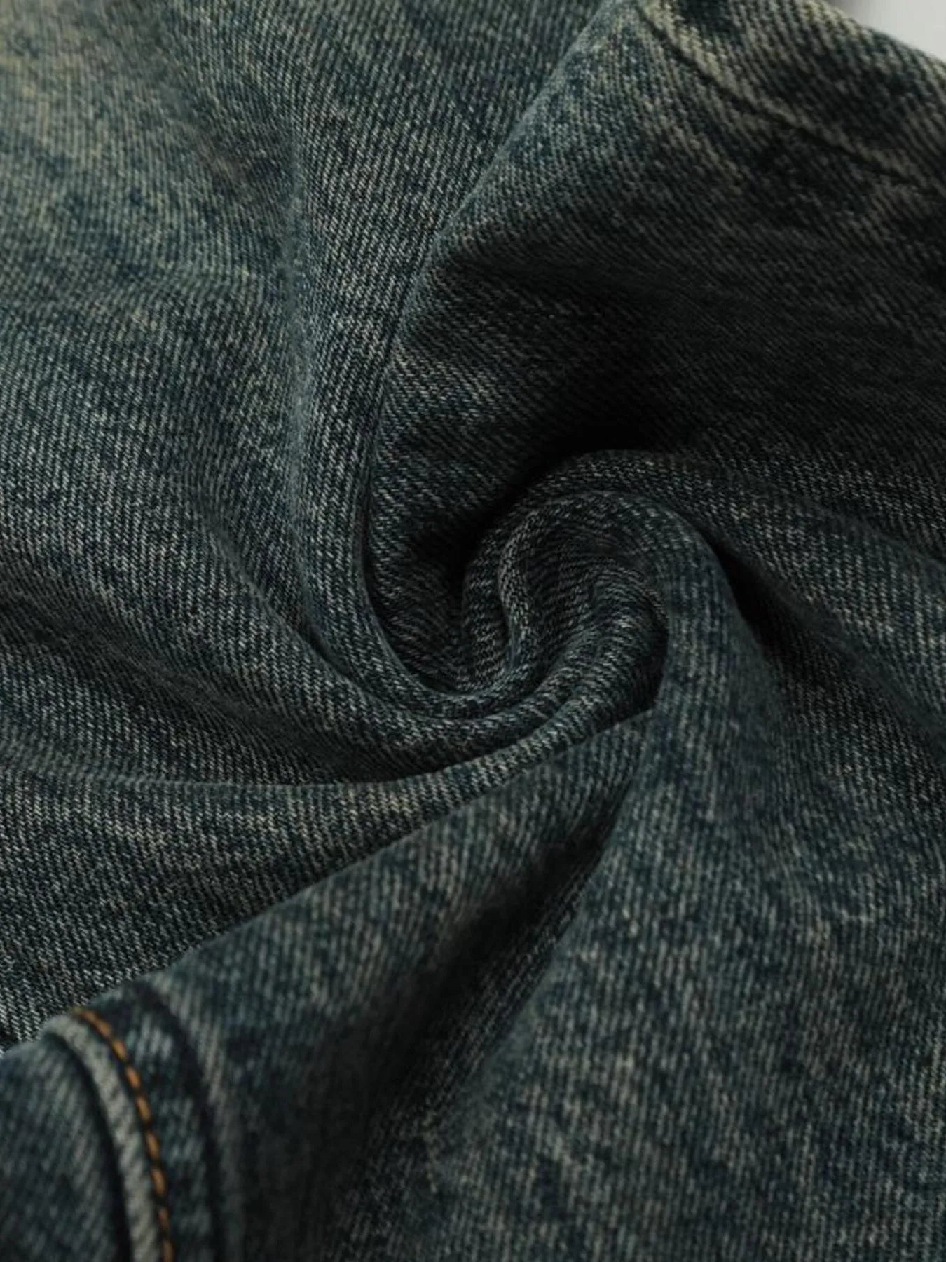 1280 Men's Vintage Distressed Flare Jeans – men's flare jeans (Y2K) (detail view 7)
