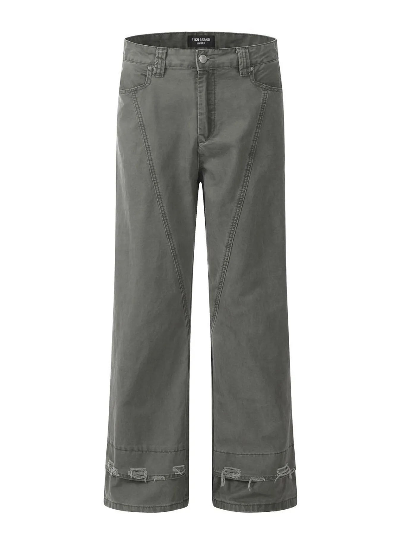 654 nan – Men's wide leg jeans streetwear fit