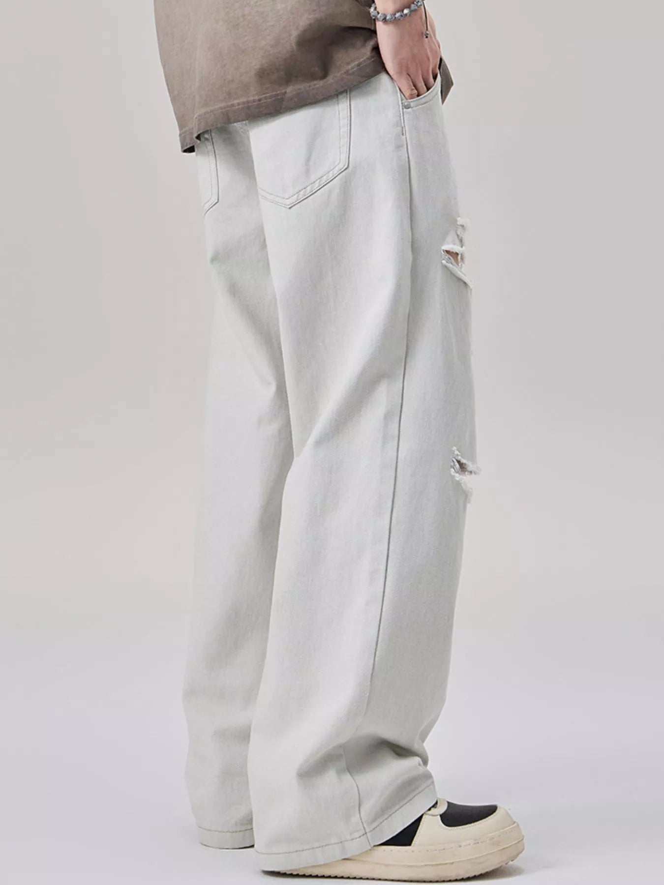 580 nan – Men's wide leg jeans streetwear fit
