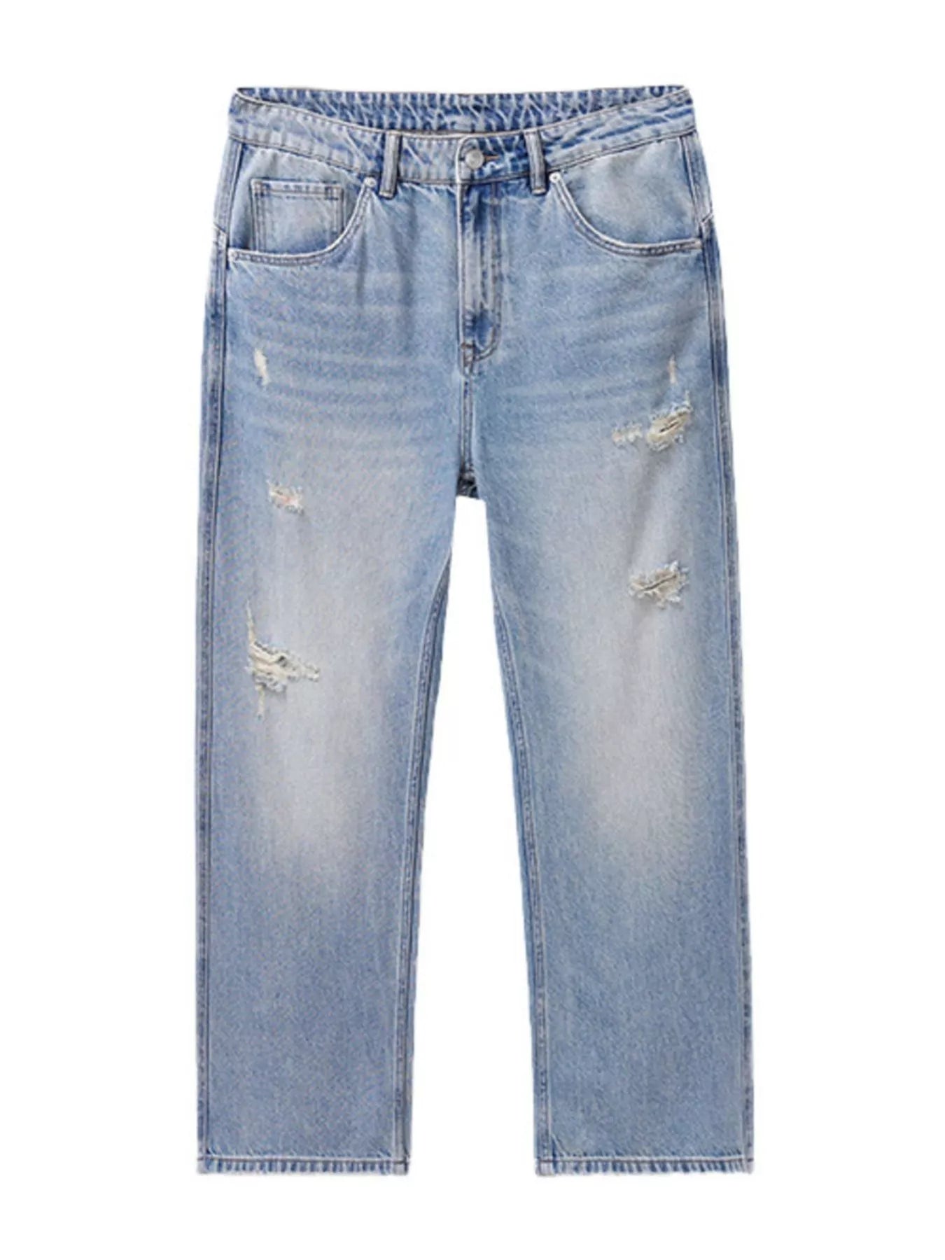 744 nan – Men's wide leg jeans streetwear fit