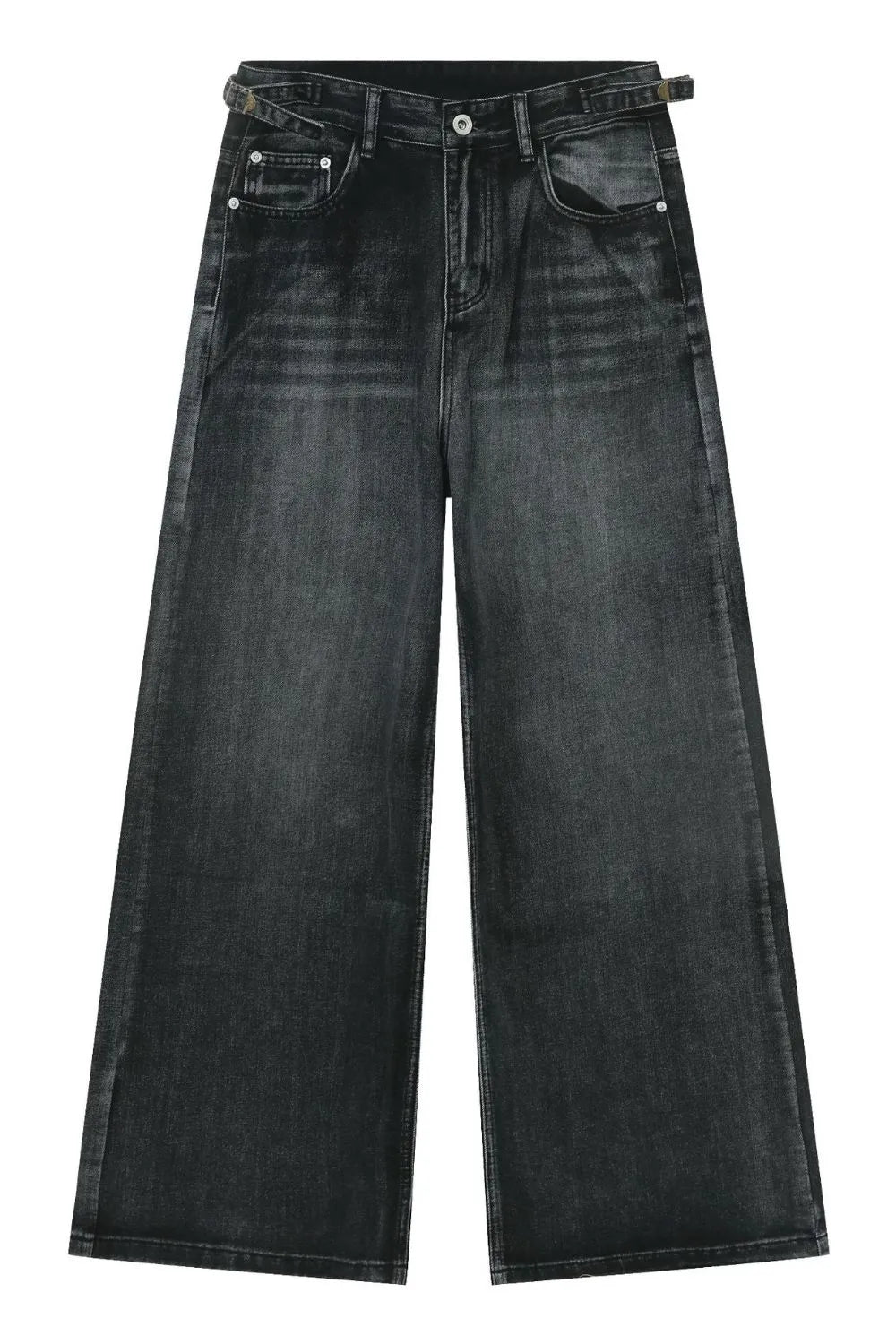 952 nan – Men's wide leg jeans streetwear fit
